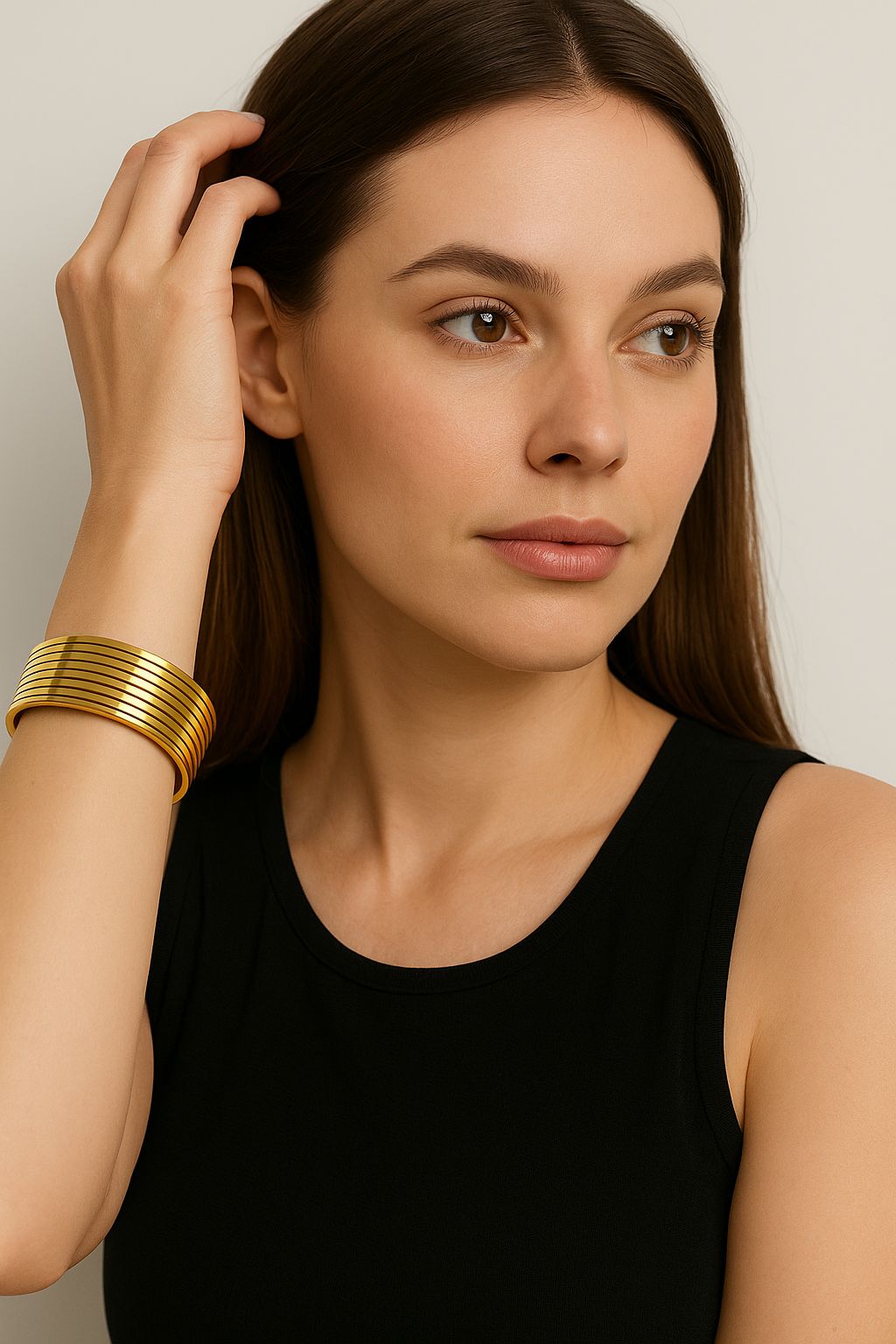 Golden Waves Bangle