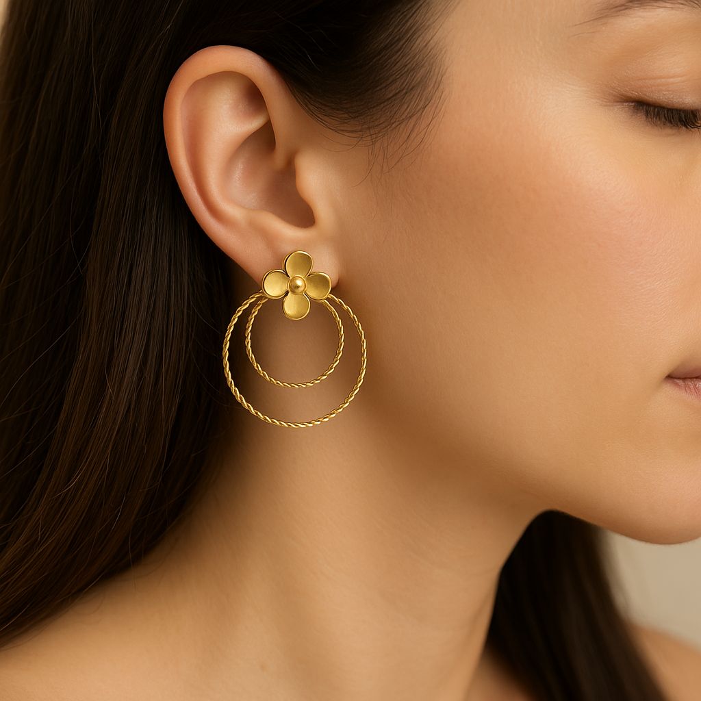 Blossom Hoop Earrings