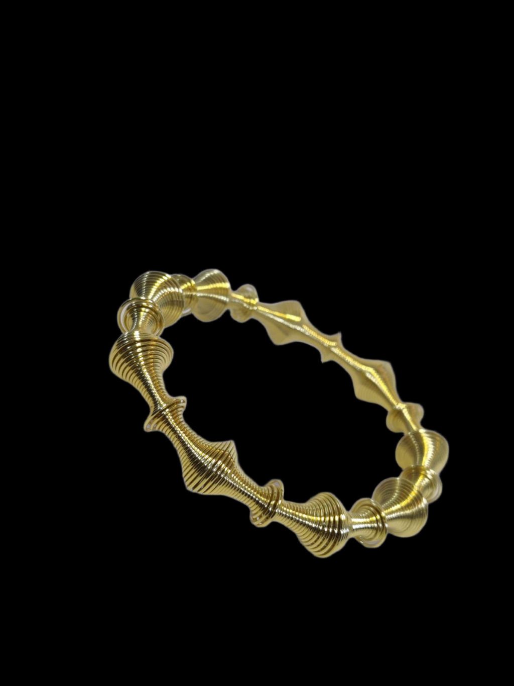 Golden Waves Bangle