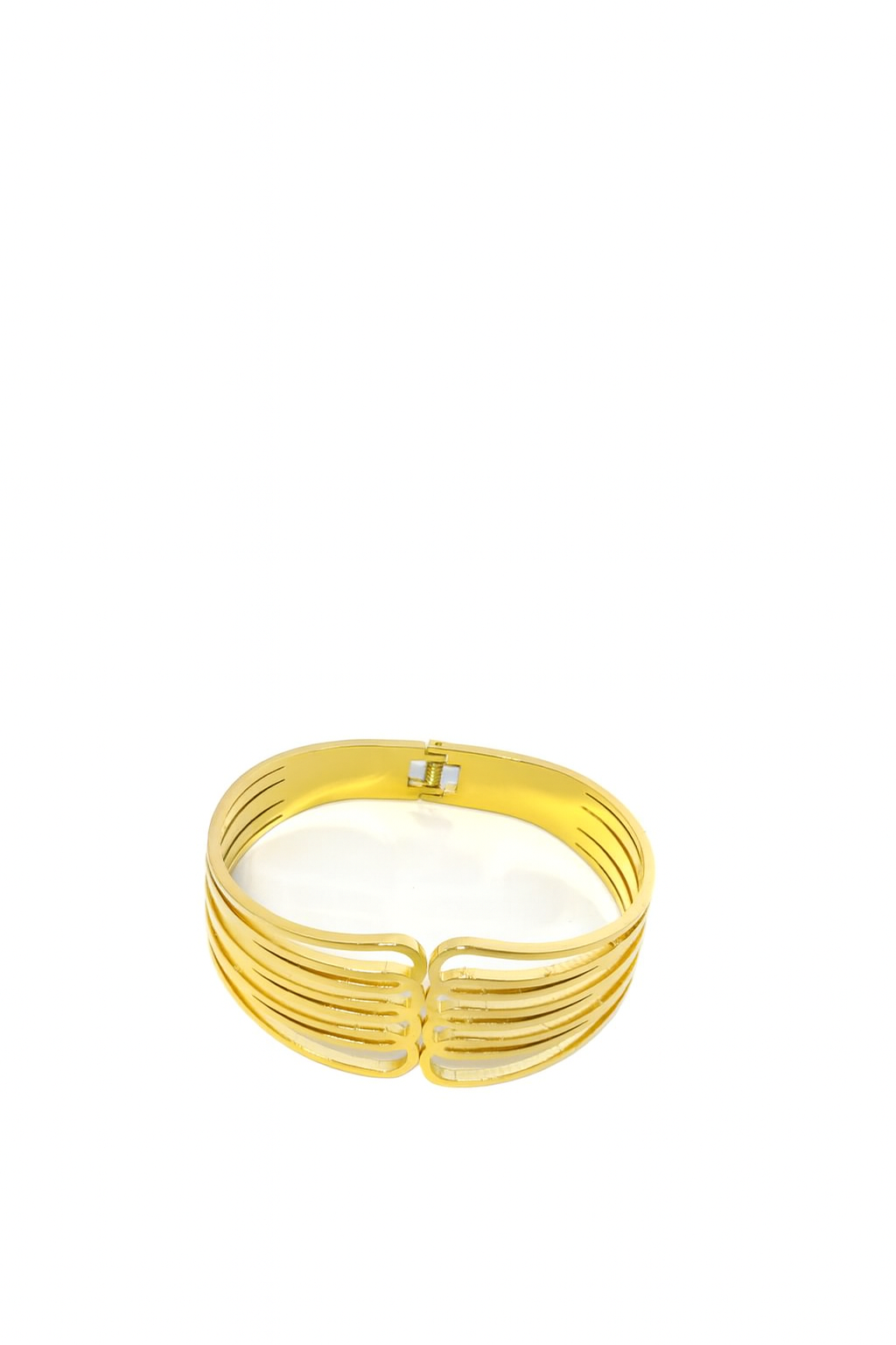 Golden Harmony Stripes Bangle
