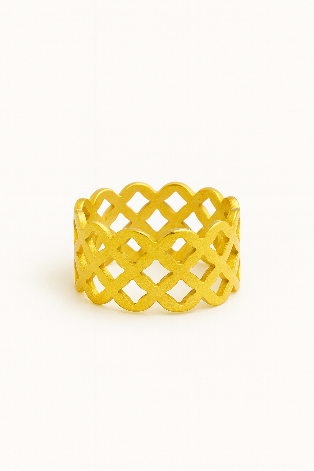 Lattice Gold Ring