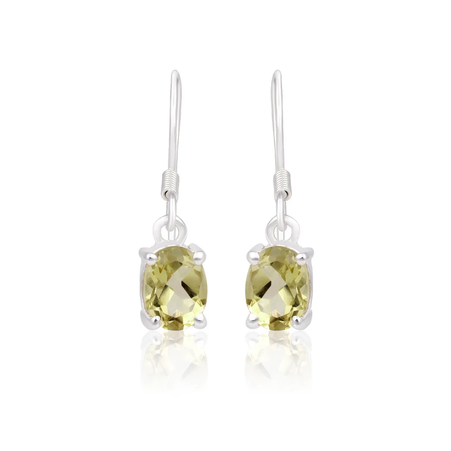 Citrine Sparkle Sterling Silver Drop