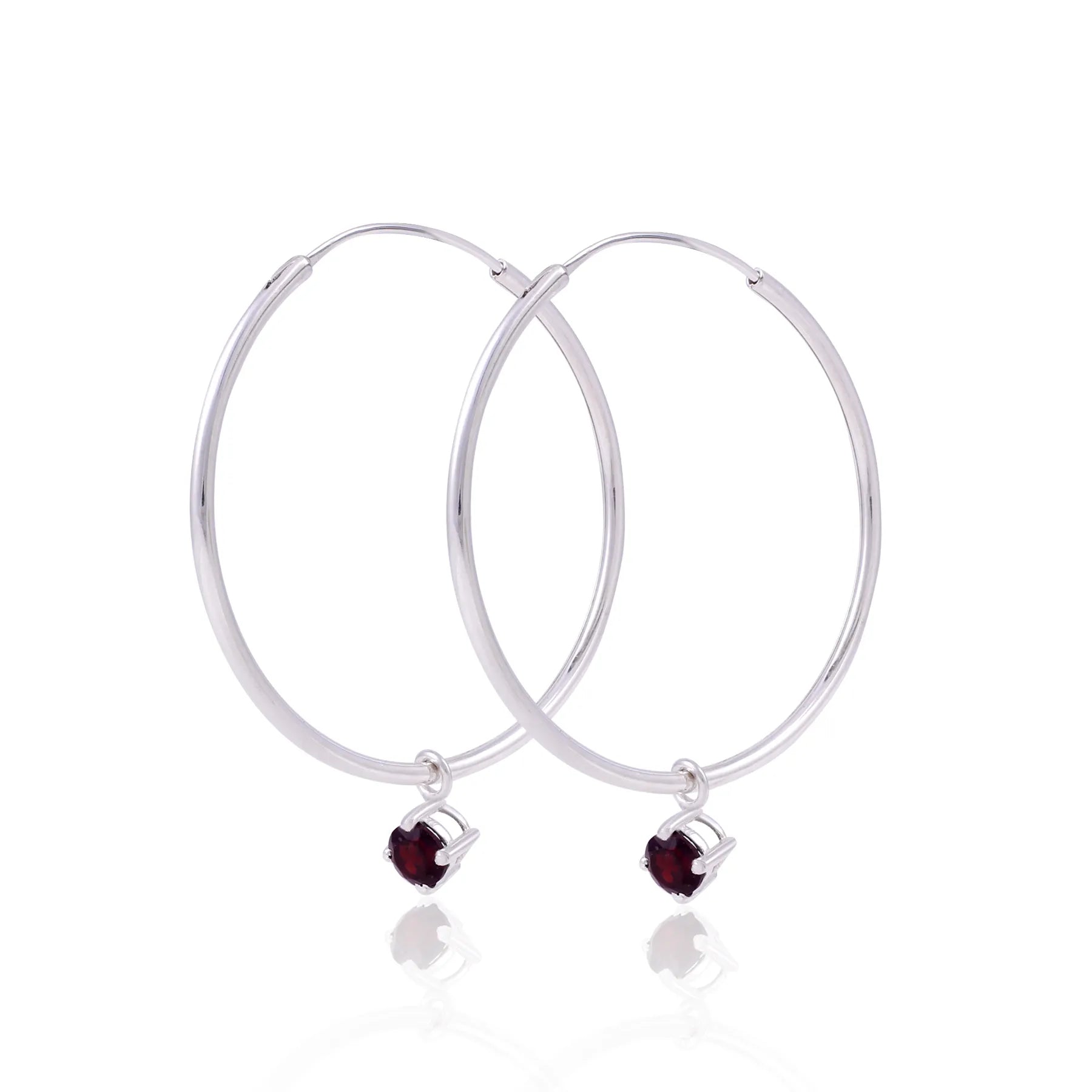 Crimson Orbit Earrings