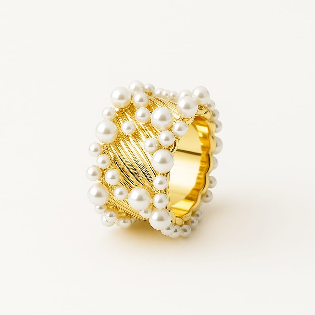Pearl Cluster Ring