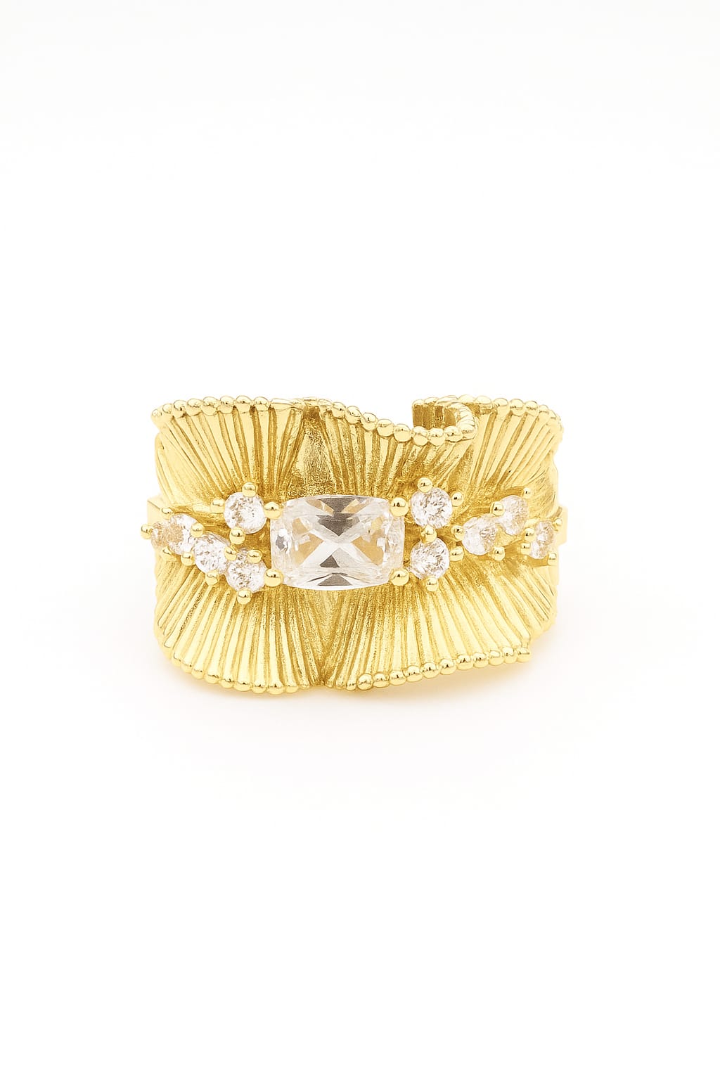 Golden Cascade Ring
