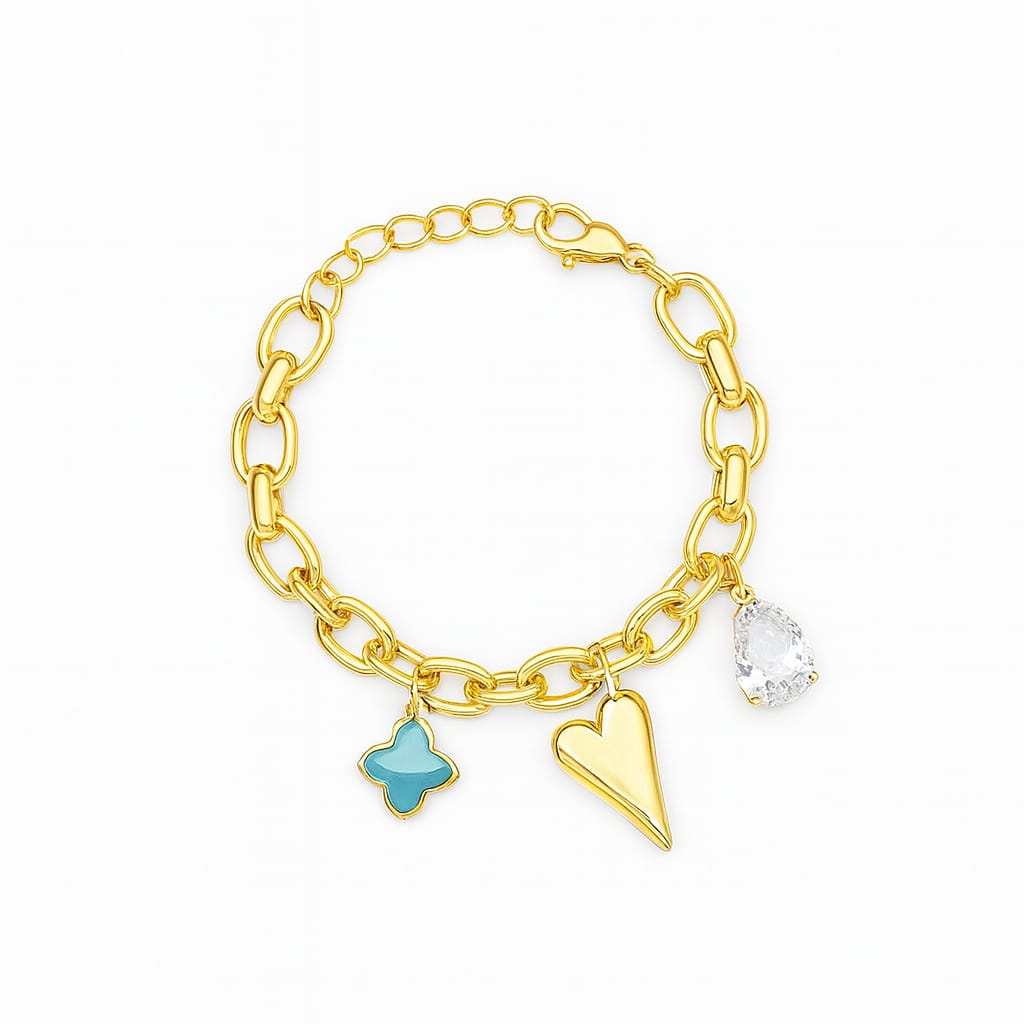 Golden Heart Charm