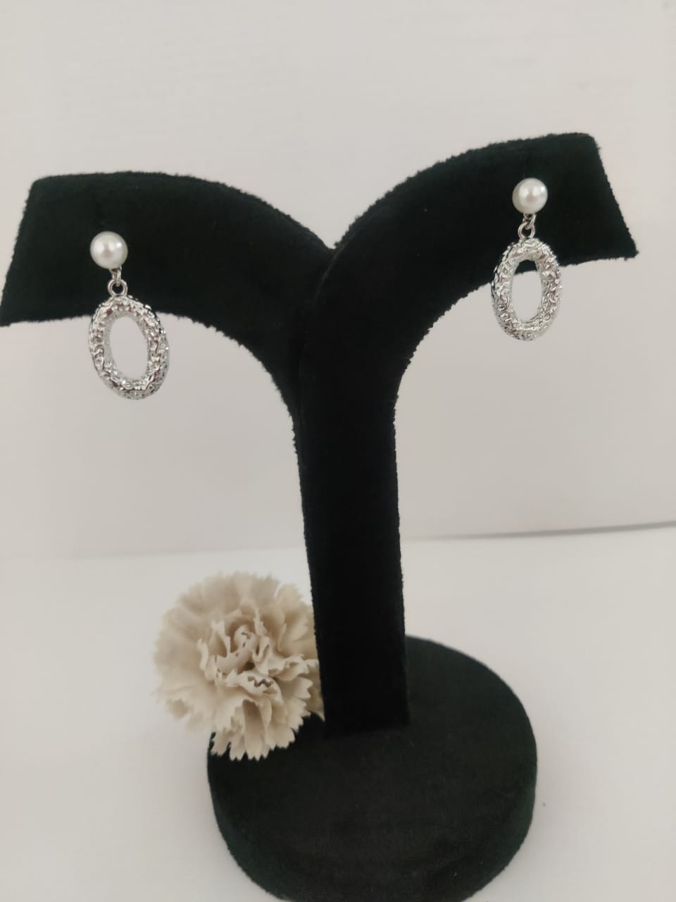 Pearl Halo Drop Earrings