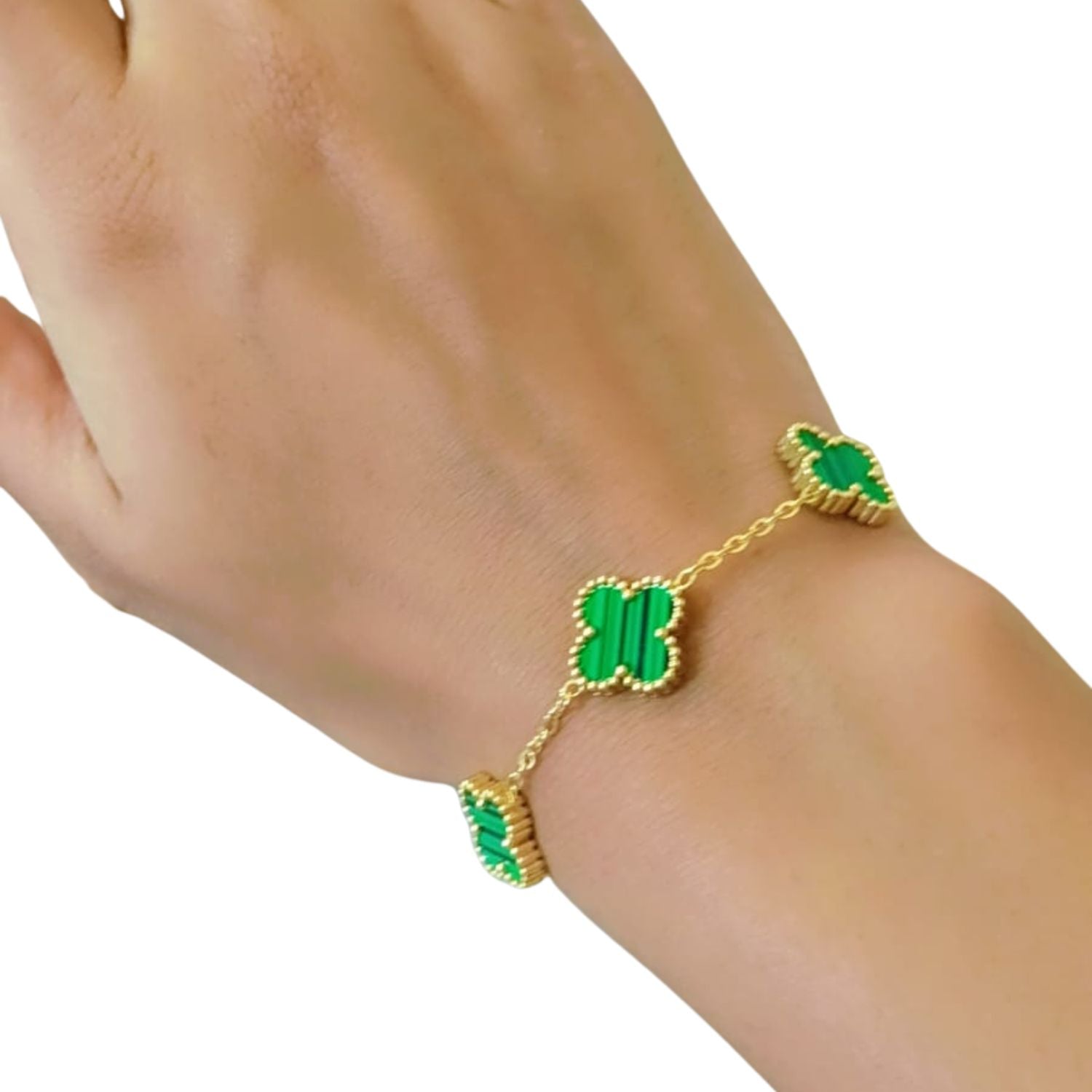 Emerald Clover Chain