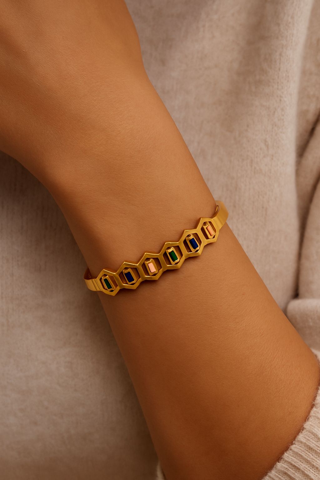 Hexa Gem Bangle