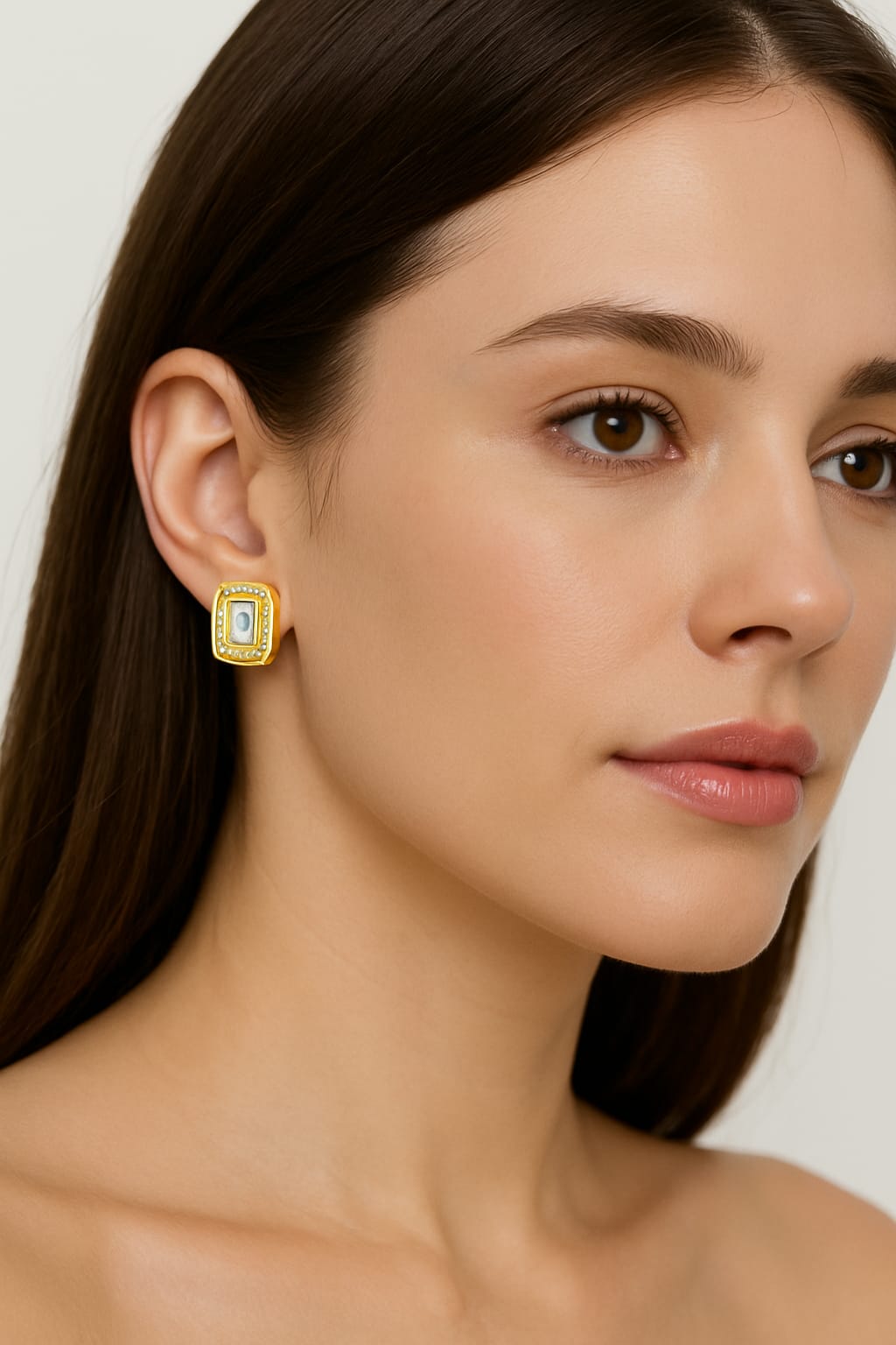 Crystal Crown Stud Earrings