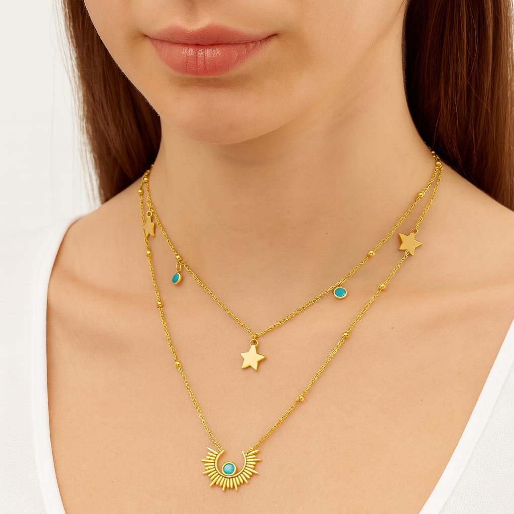 Starry Sunburst Necklace