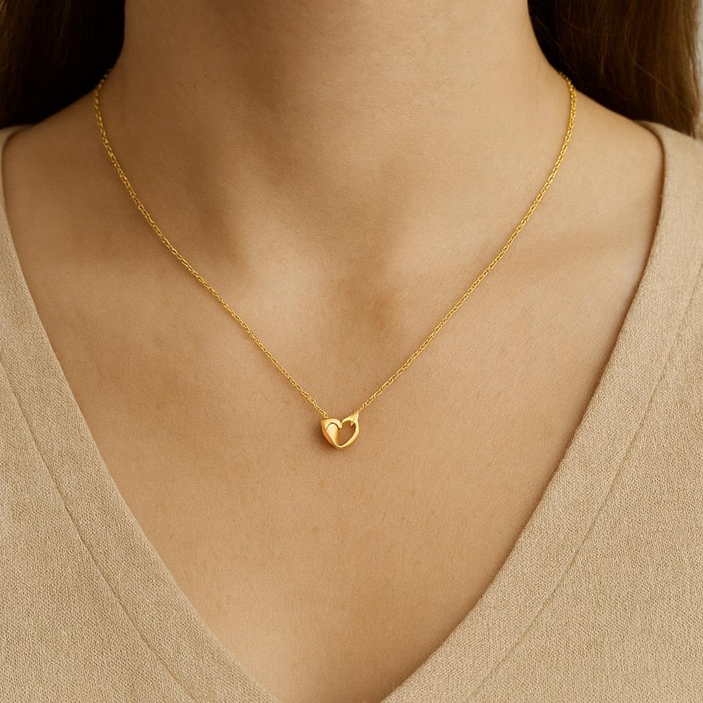 Golden Heart Pendent
