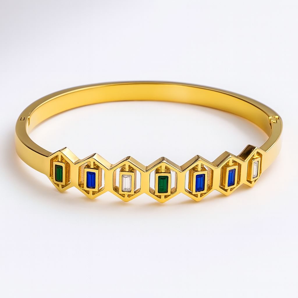 Hexa Gem Bangle