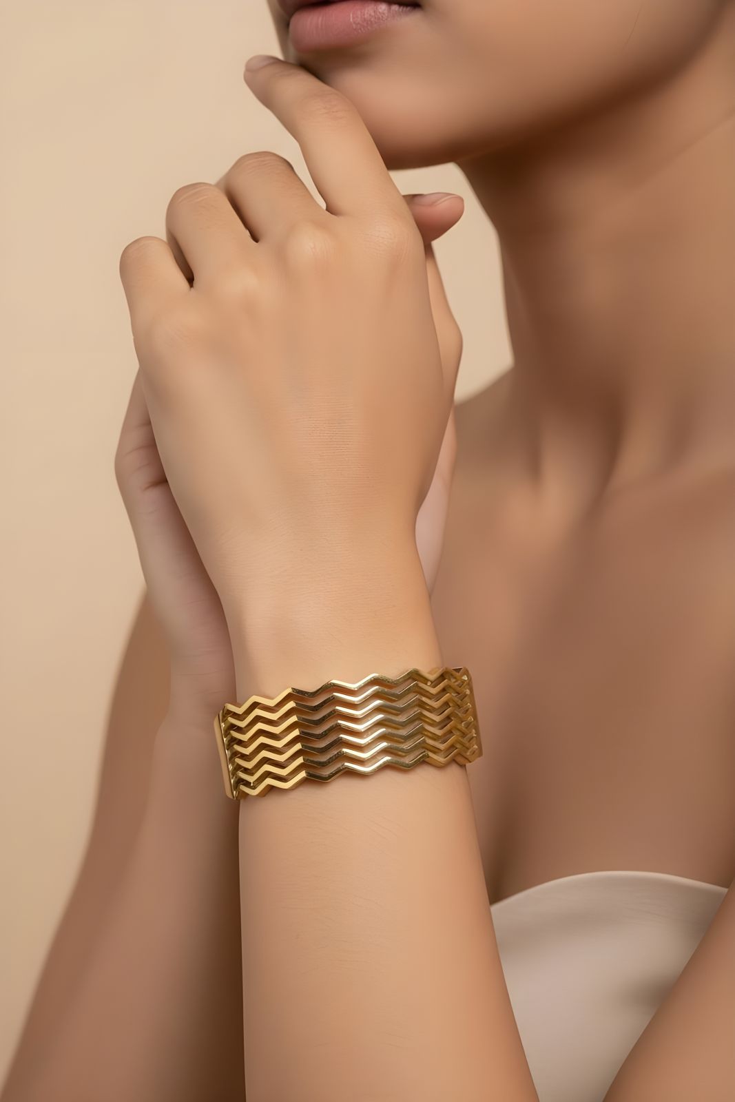 Golden Wave Designer Bowl